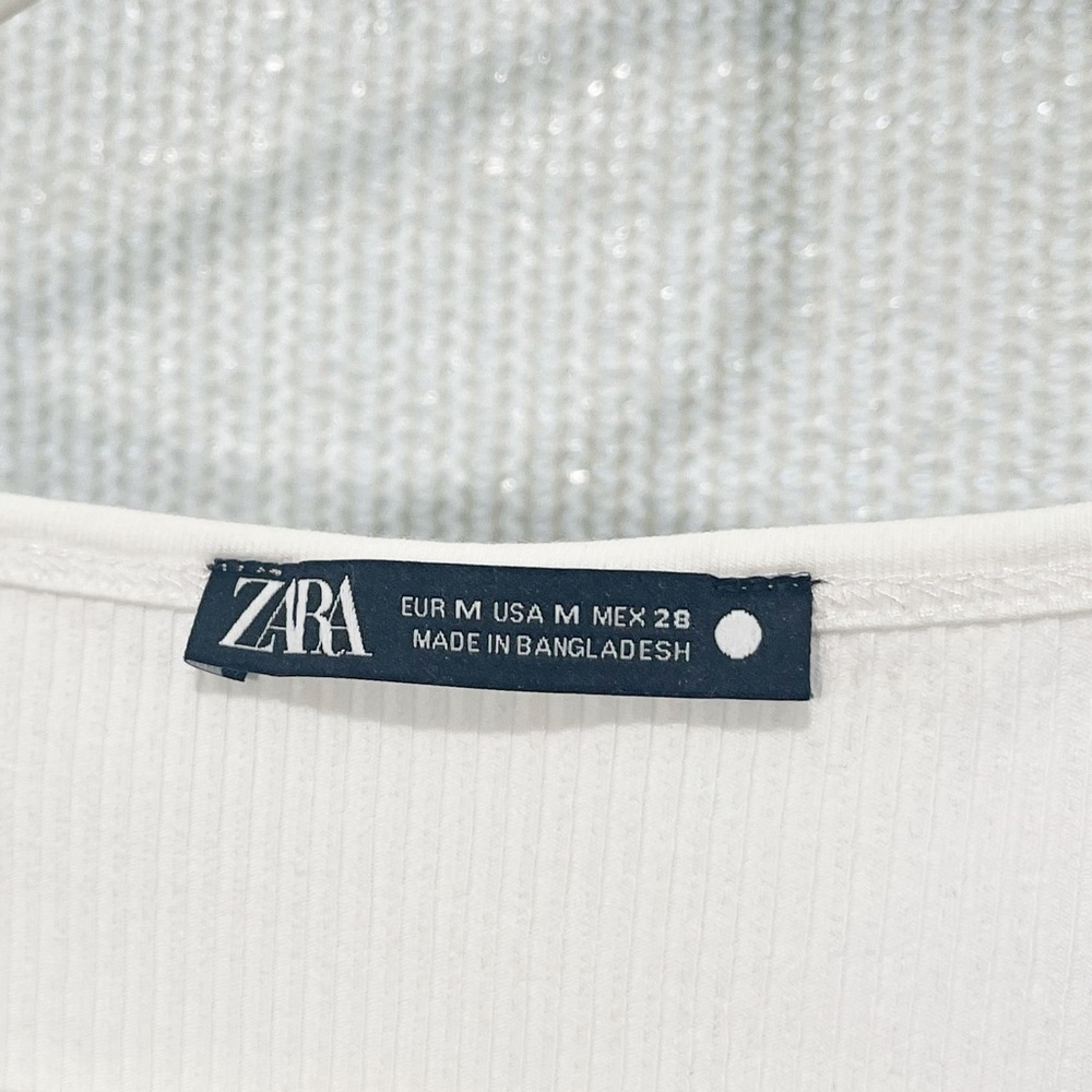 Zara Cropped Ribbed KnitTop - Picture 5 of 5